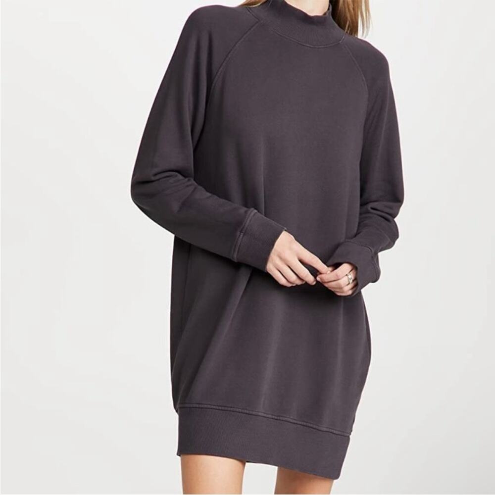 ATM Anthony Thomas Melillo French Terry Moch Neck Dress